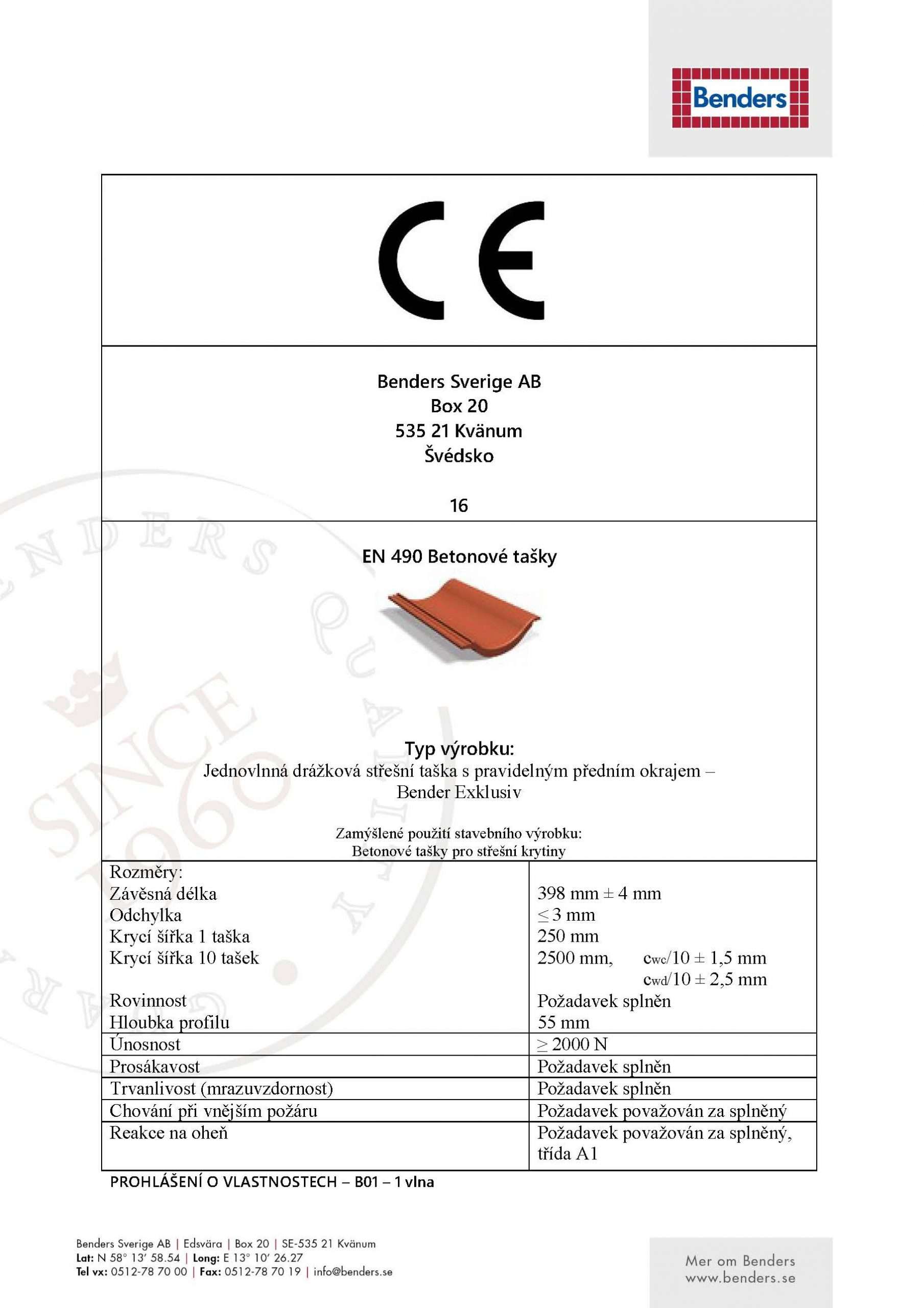 CE-certifikát prohlášení o shodě-Exklusiv - překlad